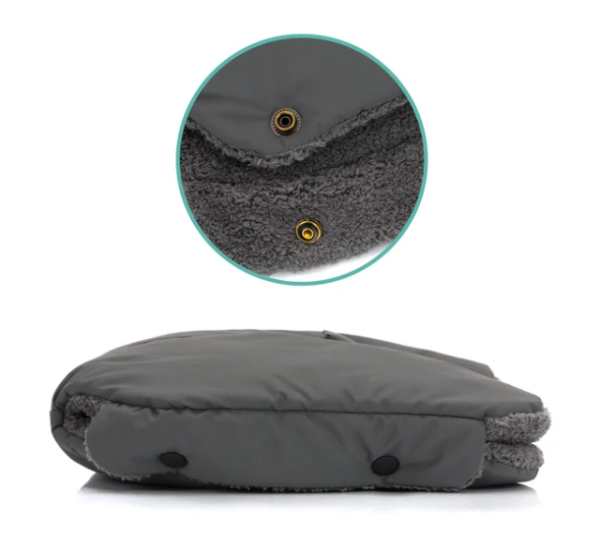 Fillikid Kalix Teddy Kinderwagenmuff in Grau